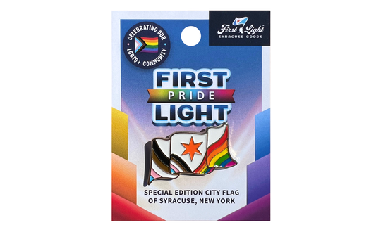 Pride First Light Syracuse City Flag Lapel Pin