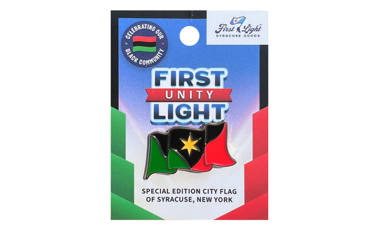Unity First Light Syracuse City Flag Lapel Pin