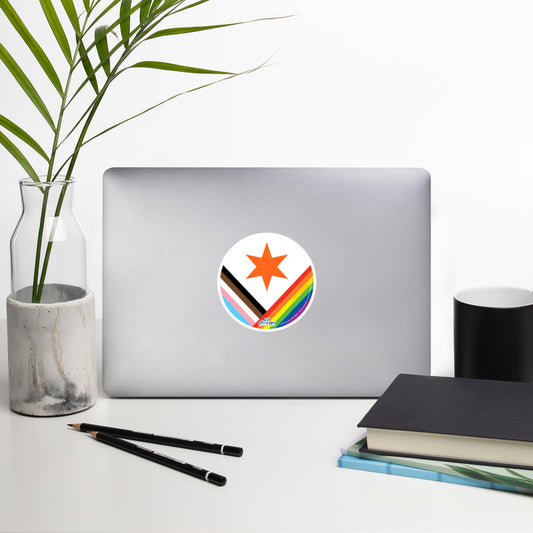 Circular Syracuse City Flag Sticker (Pride)